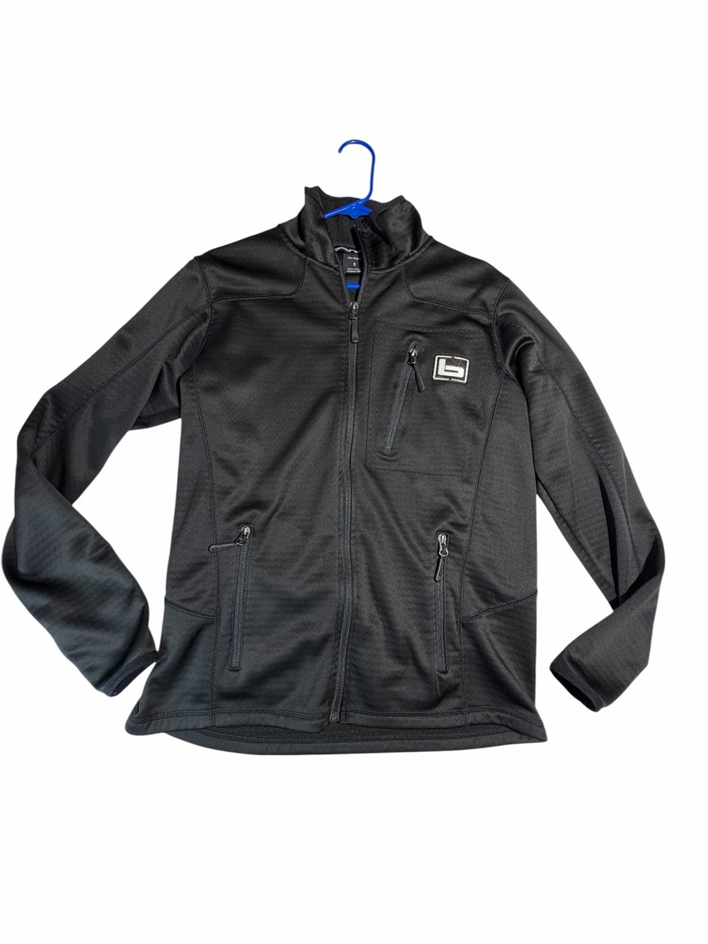 Men's Black Performance Softshell Jacket with Chest Logo